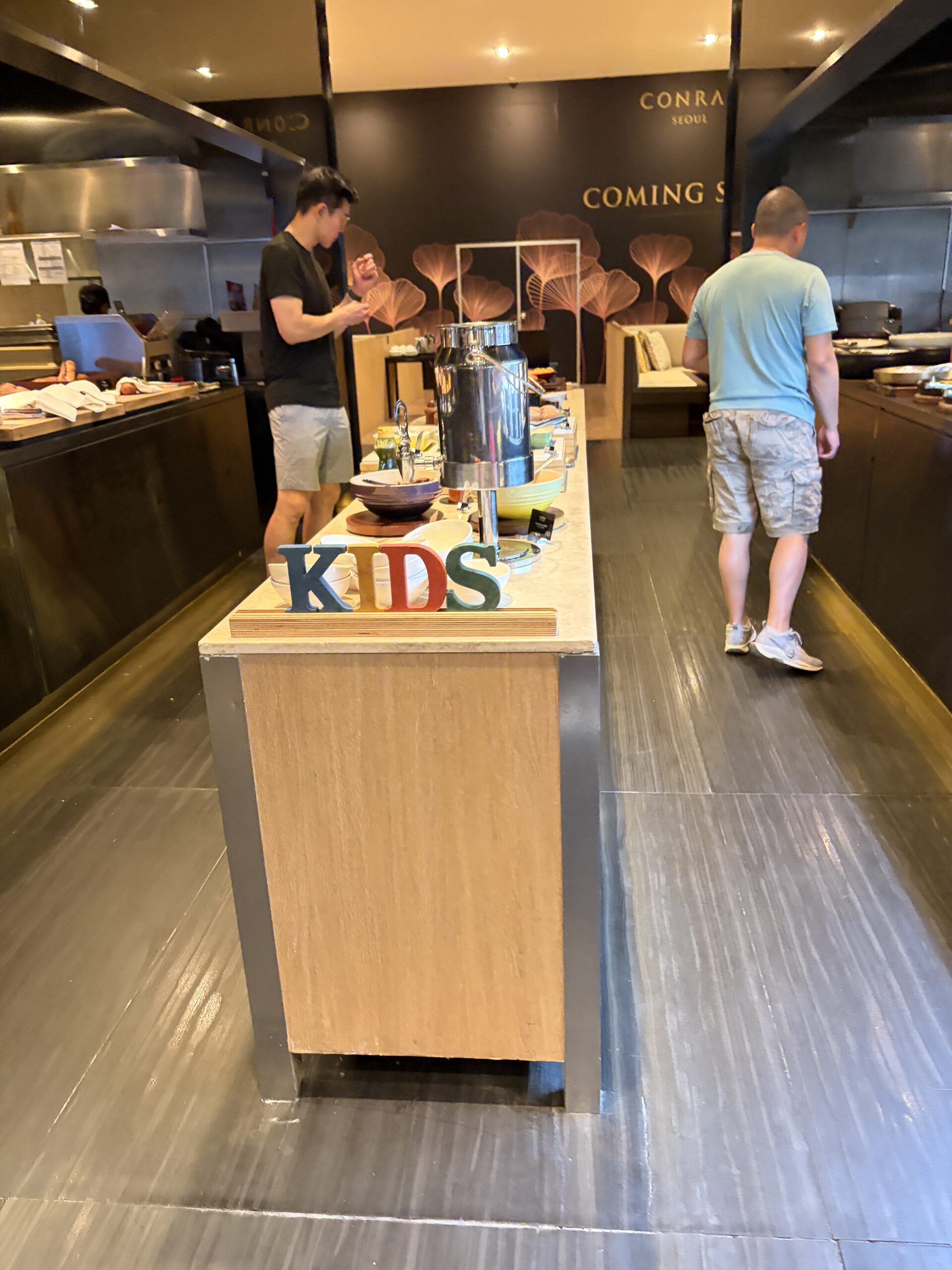 コンラッドソウル 朝食Zestのキッズコーナー 子連れ